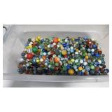 Small tub of marbles