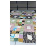 Vintage quilt approximately 75 x 66"