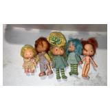5 strawberry shortcake dolls