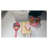 Little girls hair accessories , purse mirror and