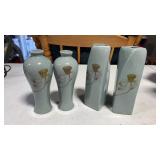 Ceramic vase, set one chip at the top of the