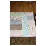 Approximately 74 x 66" quilt