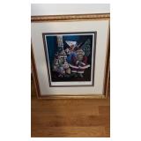 Gold  colored frame and matted  The Spirit of