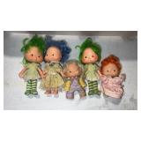 5 strawberry shortcake dolls
