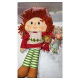 Strawberry shortcake, plush doll and two small