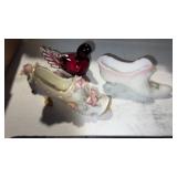 Miniature ornate, porcelain woman