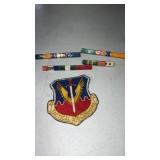 USAF Tactical air, command, patch, and pins