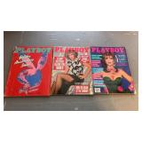 3 1986 playboy magazines