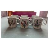 Set of 6 Bird Coffee Mugs