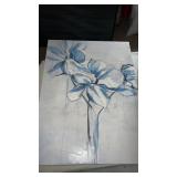 Acrylic on Canvas Painting of Flower approx 24" x