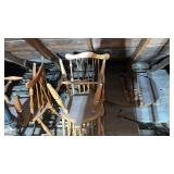 Wooden kitchen table with four chairs this item