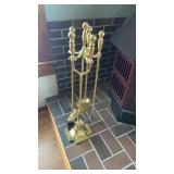 Brass Fireplace Poker Set