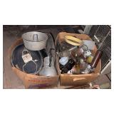 2 boxes of miscellaneous kitchen items