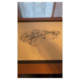 McLaren M8A1 and STP Lotus 56 Turbine X-ray art