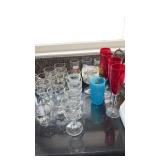 Large grouping of glasses