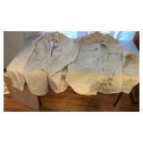 2 Military Long Sleeve Shirts, 16.5 & 17 x 33