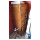 5 drawer  wood dresser approximately 50 x 19 1/2