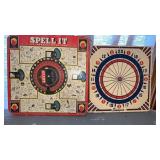Vintage Champion Wood Dar Board & Spell It