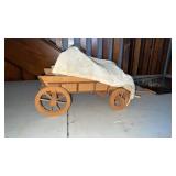 Wooden Caravan Wagon with Cover approx 24" x 7" x