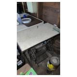 Sewing machine table