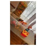 Tub of Plastic Toys
