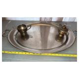 1984 NSSA Singles Runner-Up Silverplate Platter &