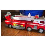 Battery operated fire truck toy