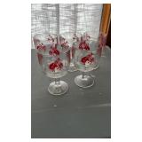 Set of 5 Rodeo Bronco Cowboy Beer Mugs Goblets