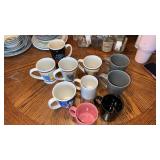 Grouping of coffee cups