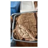 Brown bead spread with tote