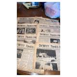 Dewitt Times News papers 1972