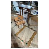 Wooden wall gun holders , cook books and more