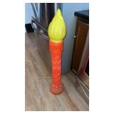 Christmas candle blow mold