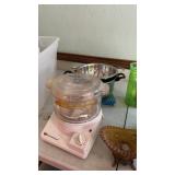 Grouping of kitchen stuff jars, bowls, pots and