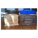 2 wooden jewelry boxes