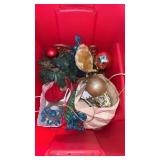 Grouping of Christmas decorations