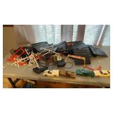 Partial Eldon 1966 Slot Car Set, 3 Car Bodies, 1