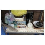 Shelf of Items, Coffee Maker (Untested), Candy