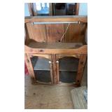 Vintage wooden cabinet approximately  43.5 x 12.5