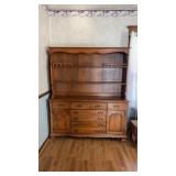 Wooden Dutch Cupboard Hutch approx 62.5" x 18.5"