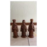 3 Wiseman ceramic candle holder