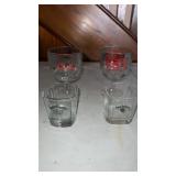 Alcohol Branded Cup Glasses, Coors, Miller High