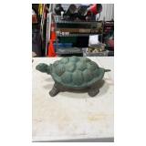 Cast Iron Turtle Statue approx 17ï¿½ x 9.5ï¿½ x 7ï¿½