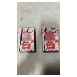 2 Washable Playing Cards with Original Boxes
