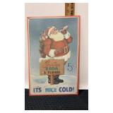 Advertising metal sign Santaï¿½s soda approximately