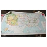Large United States of America Map with National