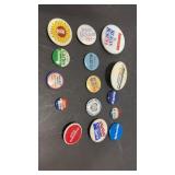 15 Political Pins Pinbacks Bobby Kennedy Reagan