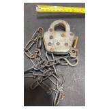 Iowa Central Gulf Railroad Keline Padlock & Key