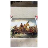 Fabric Poster of George Washington Crossing the