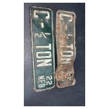 2 Vintage 22 County Nebraska 1/2 Ton Truck